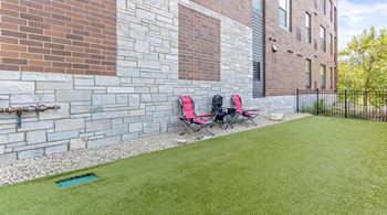 Green lawn area